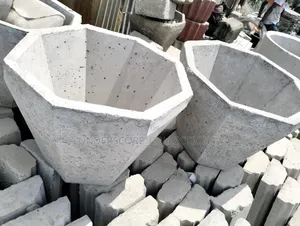 Paintable Concrete Compound Flower Pots