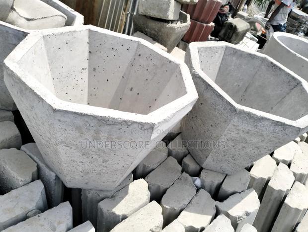Paintable Concrete Compound Flower Pots