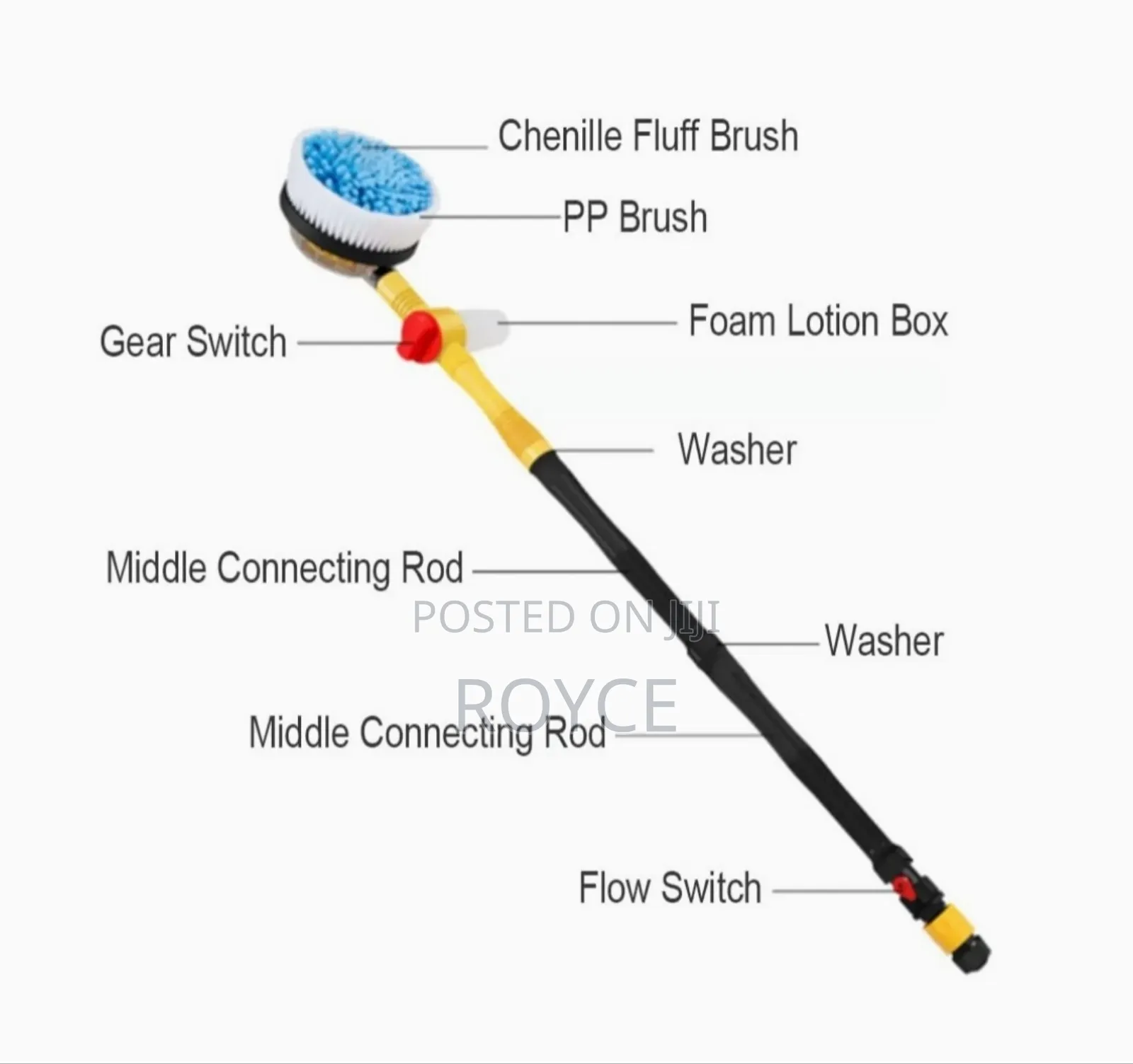 Auto Rotating Retractable Car Wash Brush