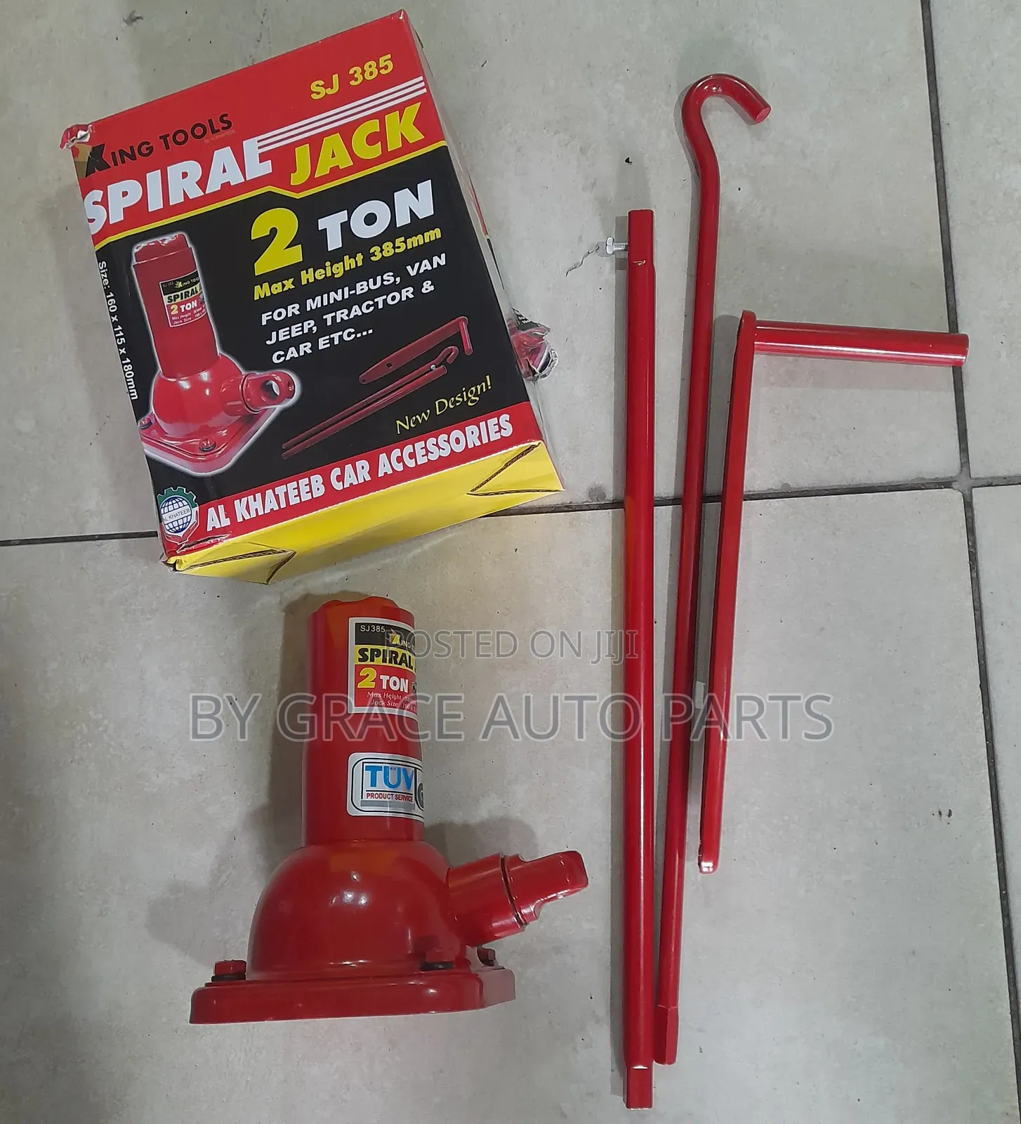 Best Spiral Car Jack Red 