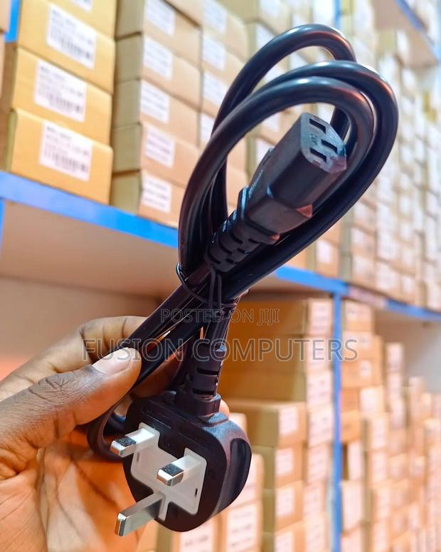Desktop Power Cable White Fused