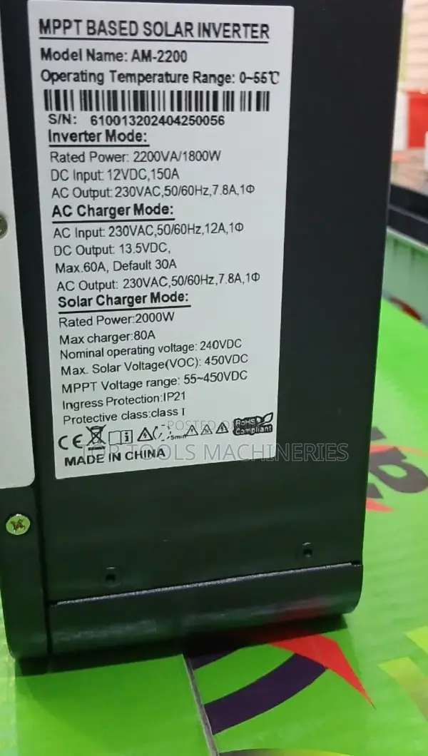 1.5 Kva Amizar Solar Hybrid Inverter