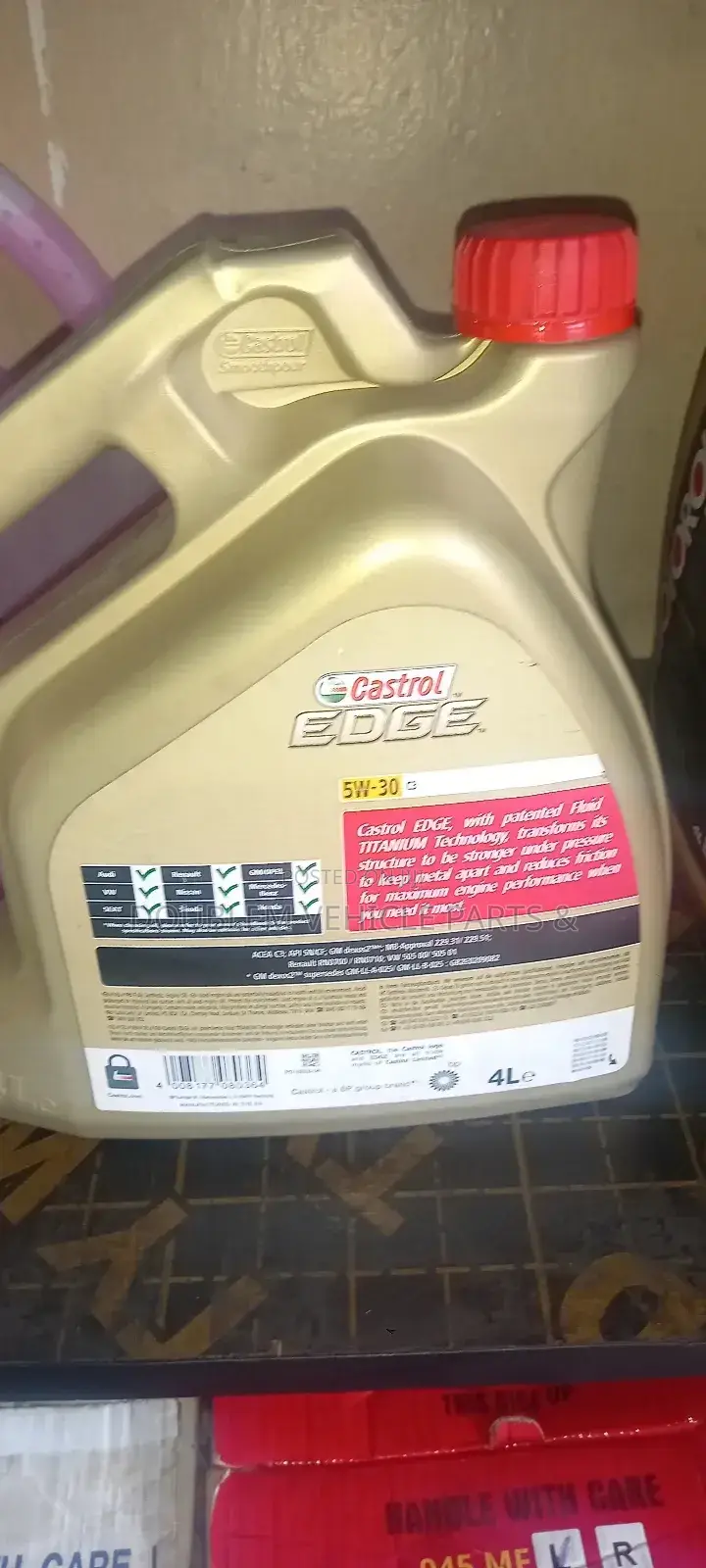 Synthetic Engine Oil Petrol/Diesel Castrol Edge 5L 5w-30
