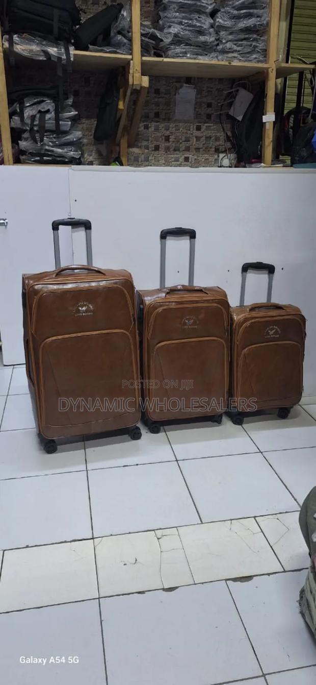 Leather Suitcase! High Quality Leather 3 In1 Suitcase - main view