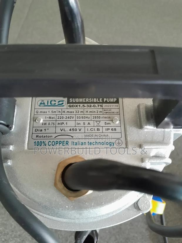 1hp Aico Submersible Pump With Copper Coil - thumbnail 3