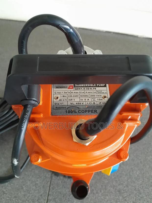 Metropolis UK 1HP Submersible Pump - thumbnail 2