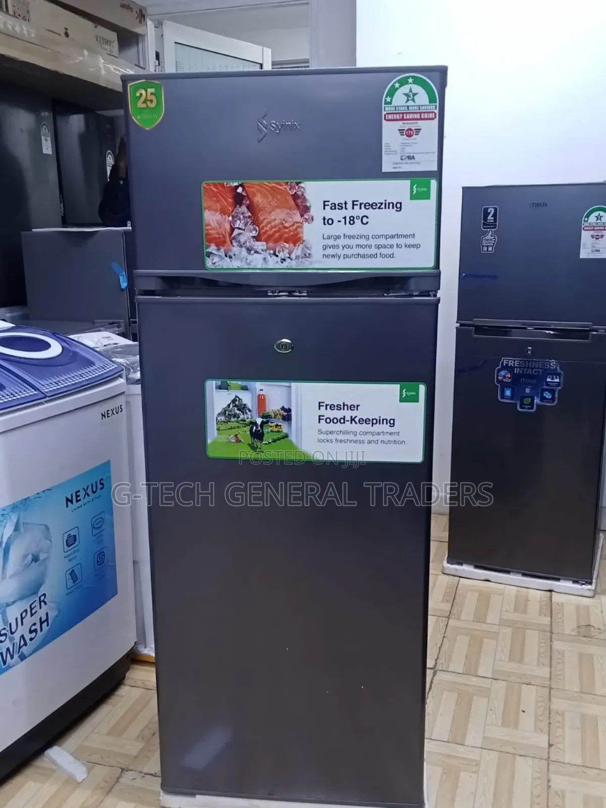 Refrigerator! Syinix 210l Double Door Direct Cool Fridge