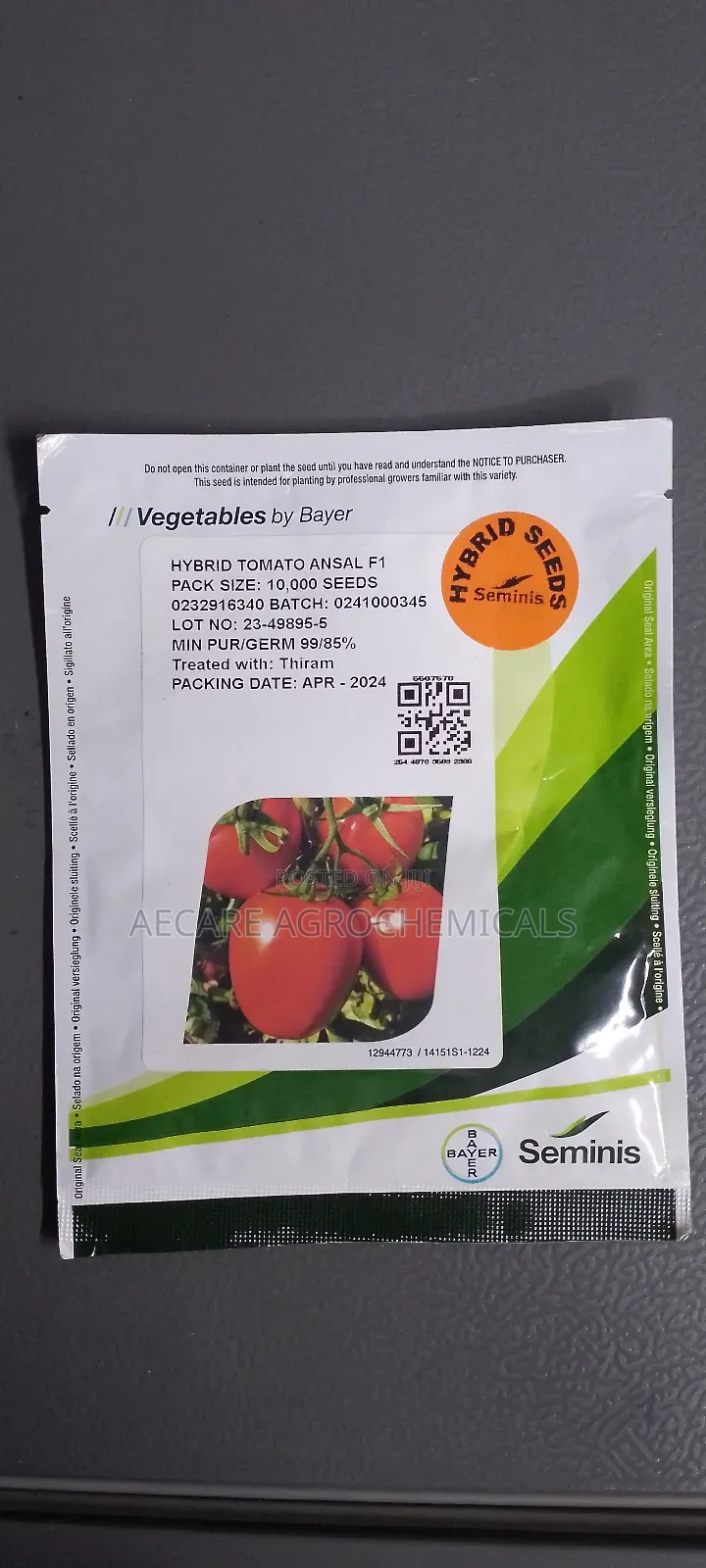 Hybrid Tomato Ansal F1 10,000 Seeds
