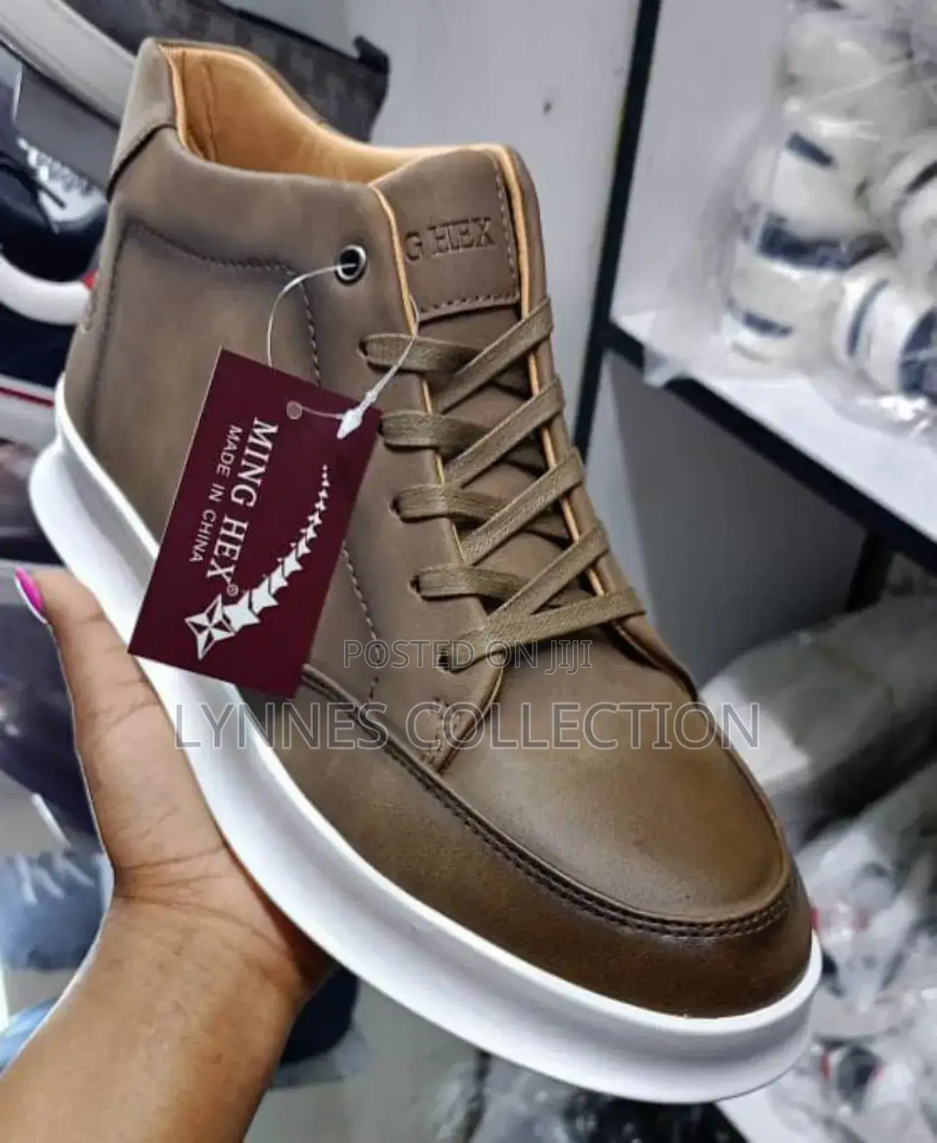 Leather Ming Hex Boots