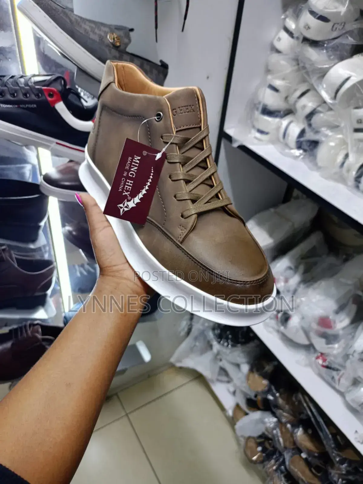 Leather Ming Hex Boots