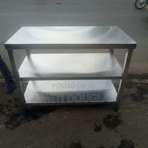 Working Table With Two Undershelves