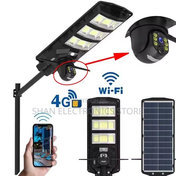 All in One Solar Lighting System 300w 4g Simcard 2 in 1 CCTV