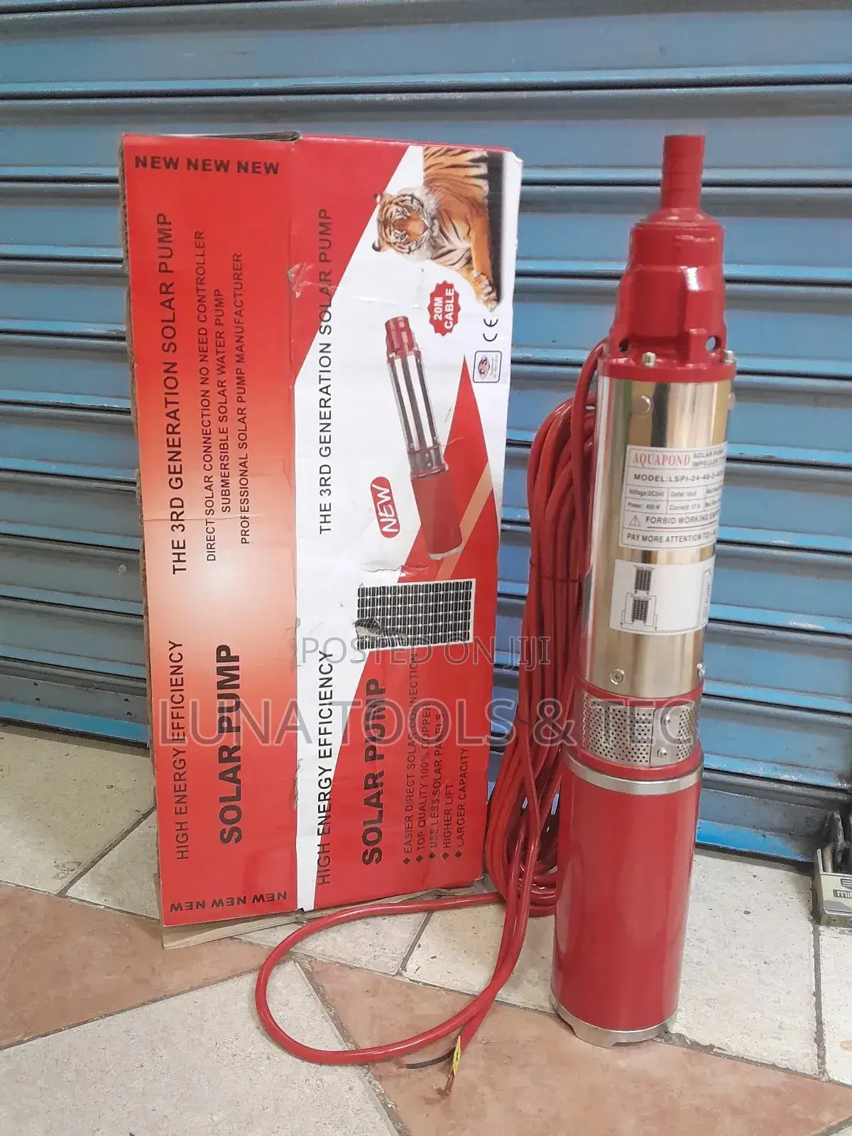 Guaranteed Solar Water Pump Submersible, 50m.Head.