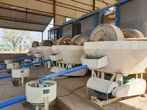 Amalgamation Gold Extraction Equipment 1200 Wet Pan Mill