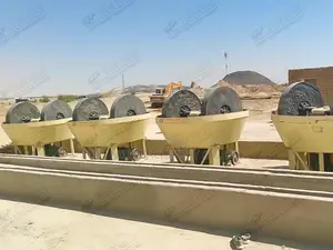 New Gold Ore Beneficiation Equipment Wet Pan Mill for Sale