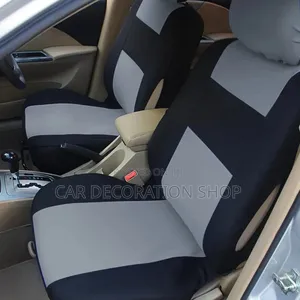 Grey Black Fabric Soft Seat Covers
