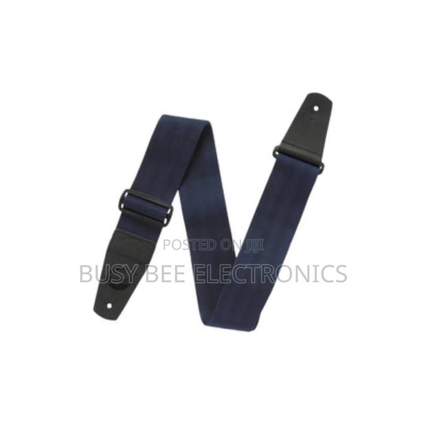 On-Stage Guitar Strap With Leather Ends in Black - thumbnail 2