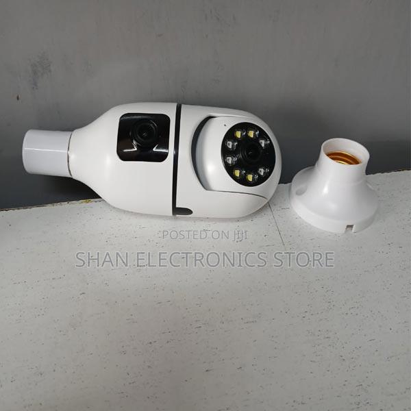 Two Way Talk,2-in-1 Dual Lens Dual Screen Bulb Wifi Wireless