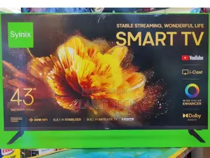 Synix 43 Inches Smart Android Flameless Tv