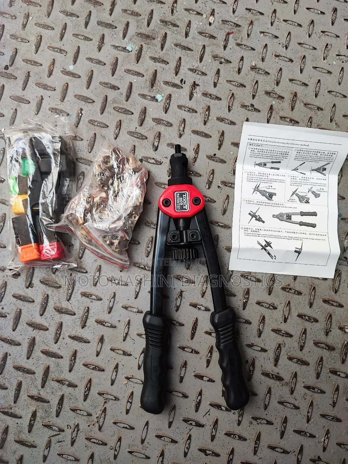 Hand Riveter Nut Tool Gun With Nut Rivets