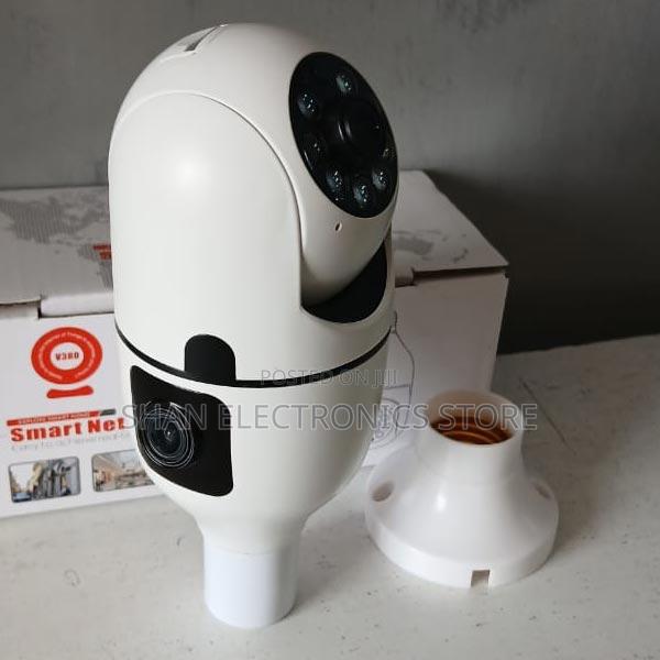 Live View V380 New Double Lens PTZ Bulb Wifi Camera CCTV