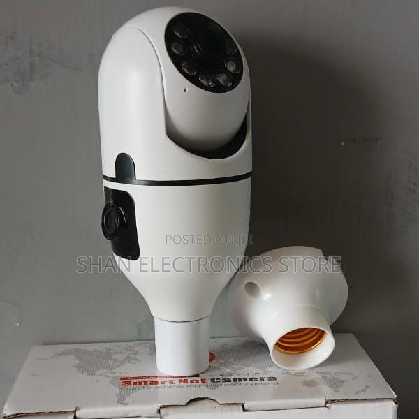 Dual Lens Bulb Camera V380 Best Ndoor Network Video CCTV