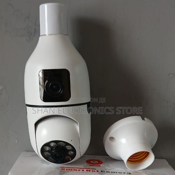 Ip PTZ Network Camera Affordable 1080p Wifi Dual Lens Bulb