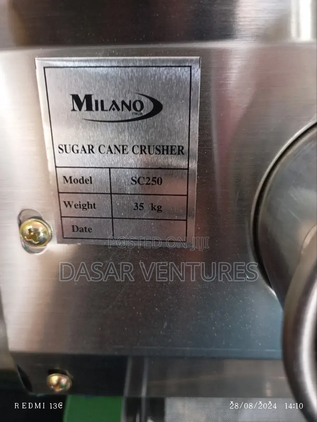 Sugarcane Juicer Manual Milano - Sc250