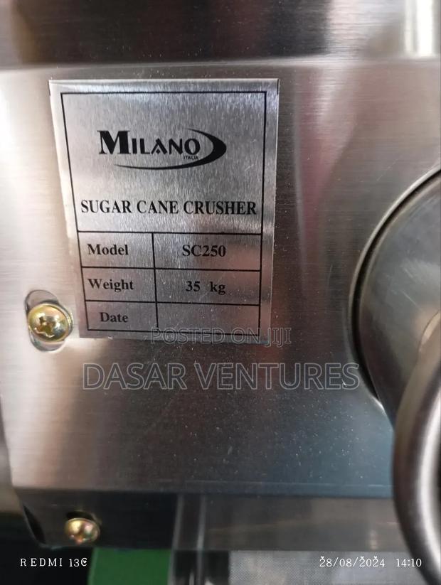 Sugarcane Juicer Manual Milano - Sc250 - thumbnail 2