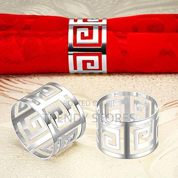 6 PCS Silver Napkin Rings