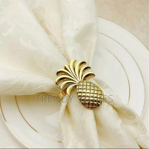 6 PCS Gold Pineapple Napkin Holder - thumbnail 2
