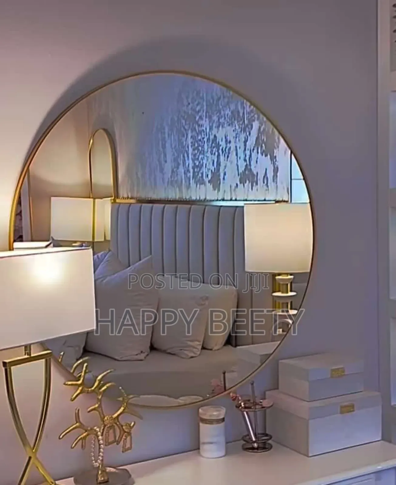 Contemporary Round Decor Mirror