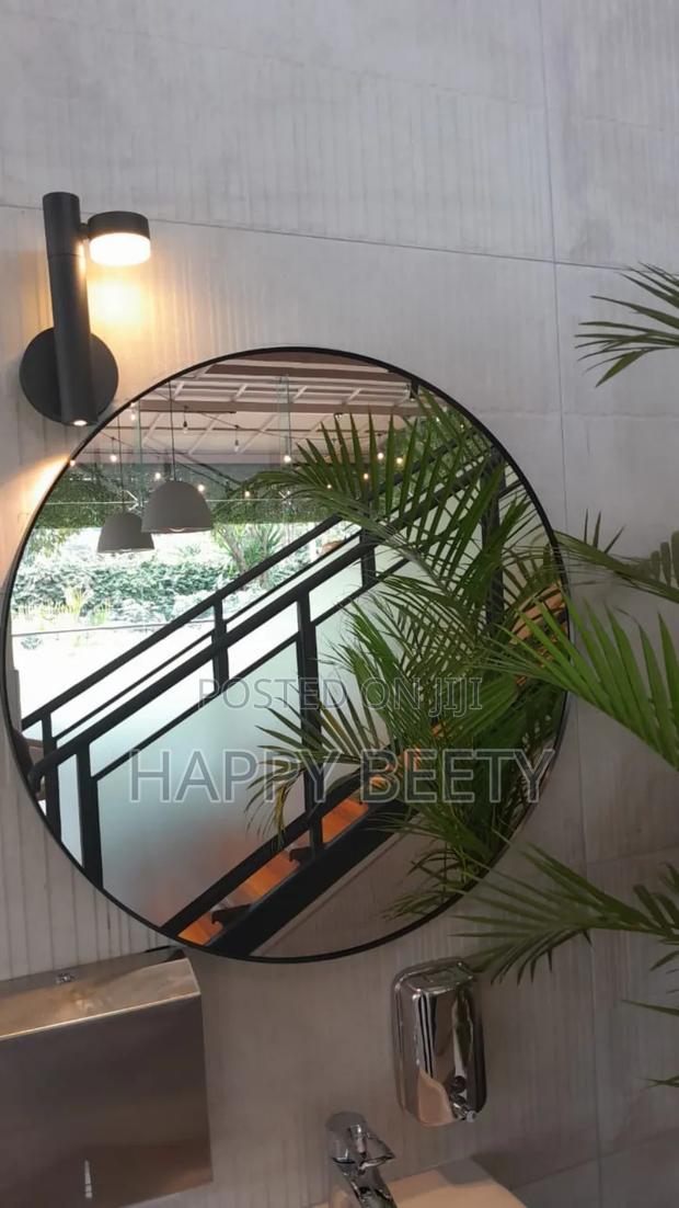 Contemporary Round Decorative Mirror - thumbnail 2