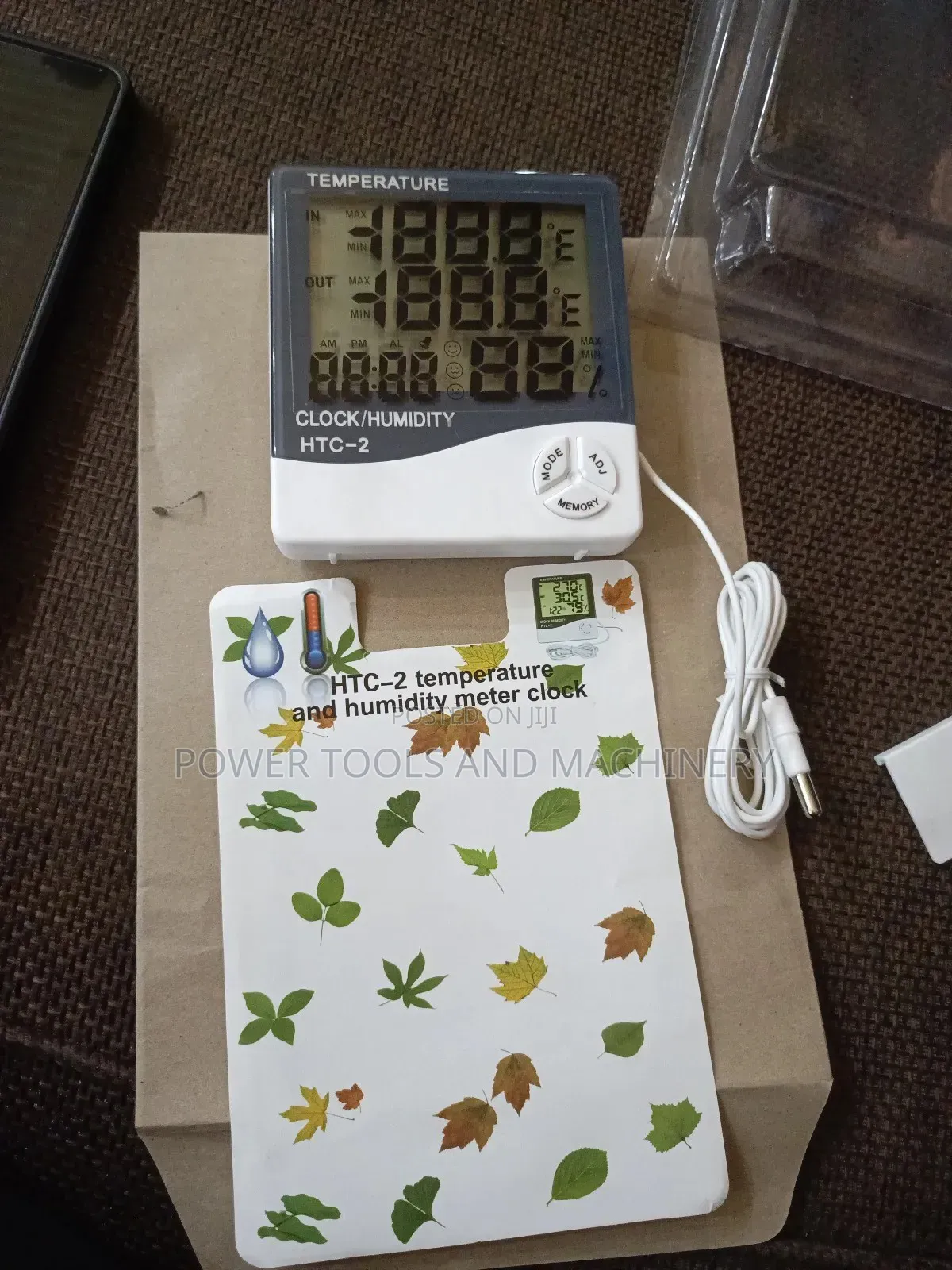 HTC- 2 Temperature and Humidity Meter Clock