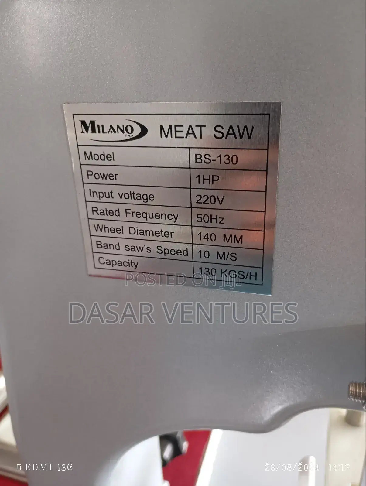 Meat Saw Machine BS-130 130kgs/Hr