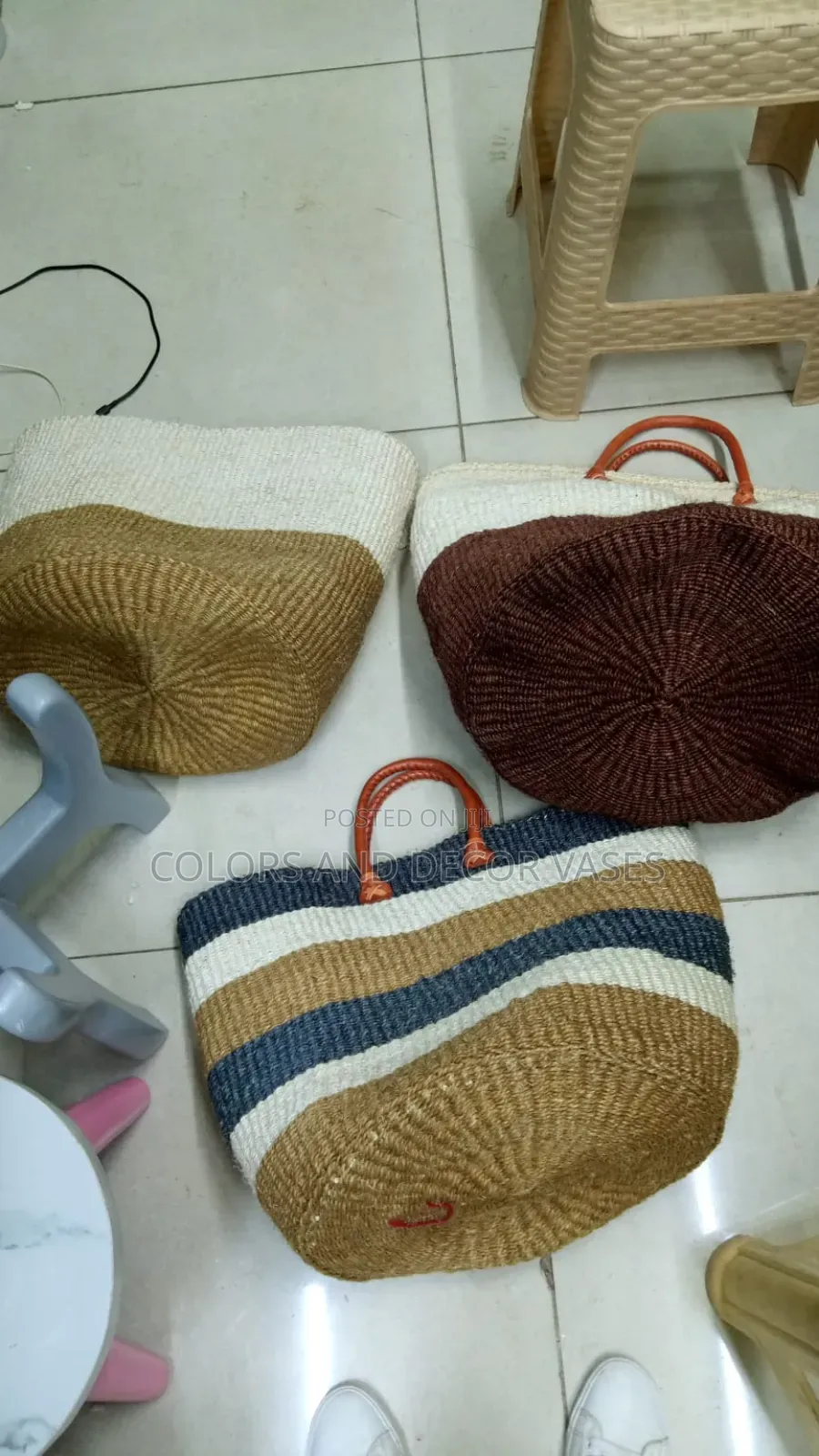 Baskets Size 12 With Handles Sisal
