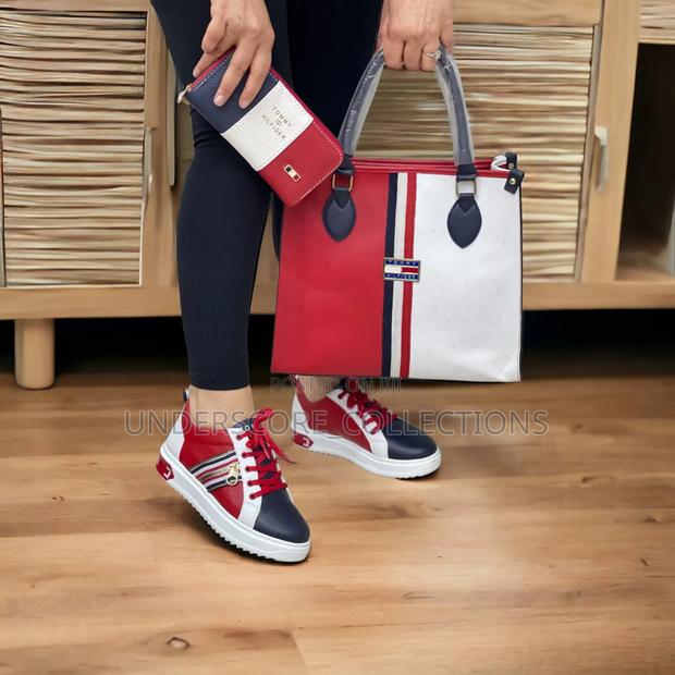 Classy Tommy Hilfiger Matching Shoe and Bag Combo - main view