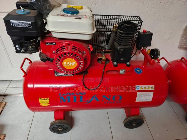Milano Italia 100L Air Compressor Petrol Driven