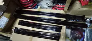 Prado 150 Door Mouldings Black/ Chrome