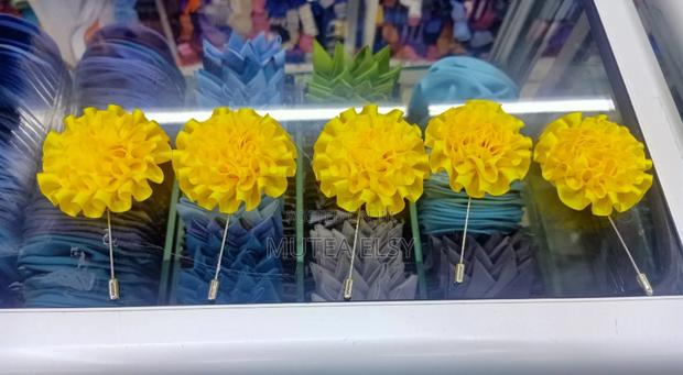 Lemon Yellow Wide Lapel Pins - main view