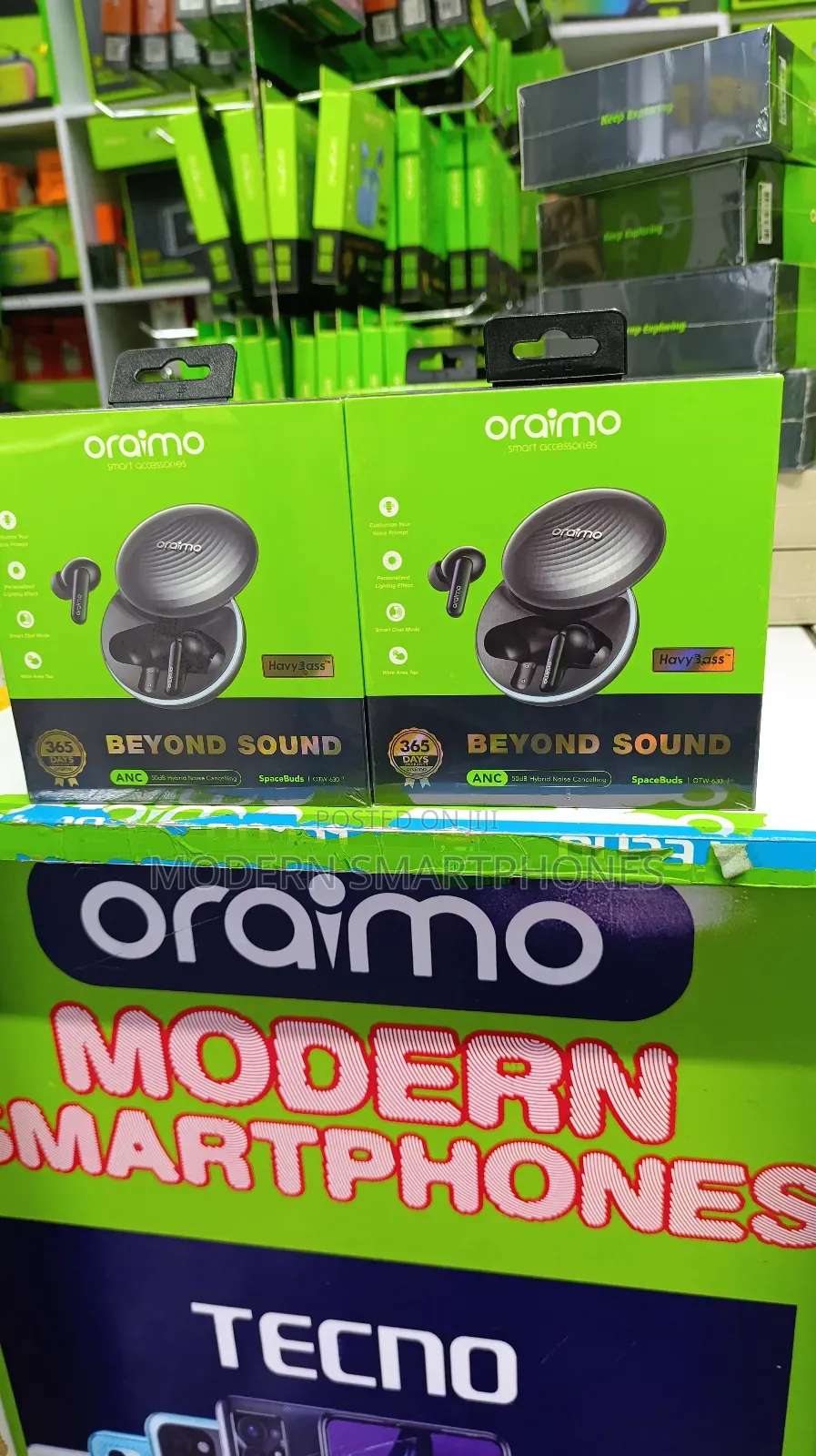Oraimo Spacebuds Hybrid Anc True Wireless Earbuds