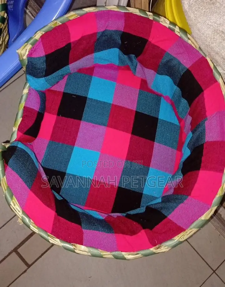 Maasai Pet Bed Kitten Puppy Baskets for Cats Made in Kenya