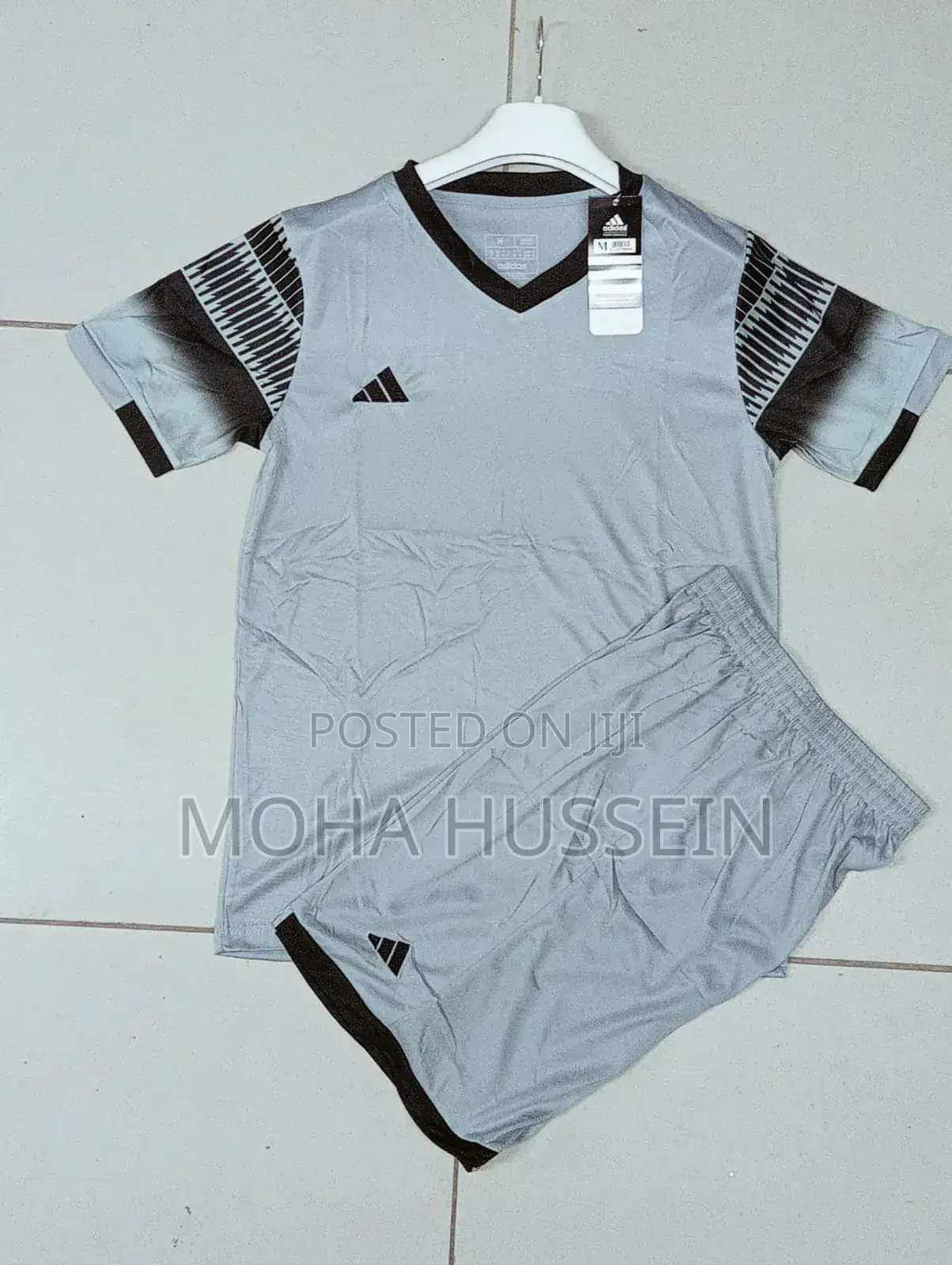 Adidas Grey Football Uniforms