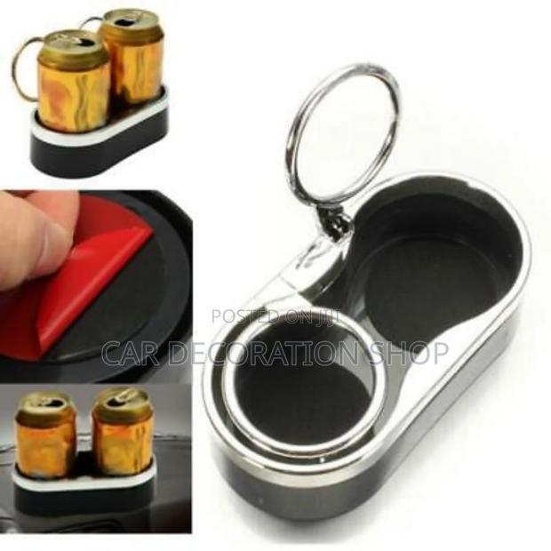 Dashboard Adhesive Dual Cup Drink Bottle Holder
