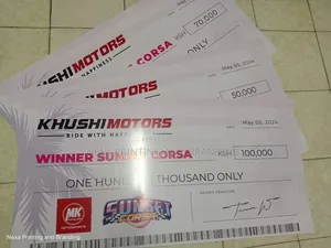 Presentation Dummy Cheques Customized
