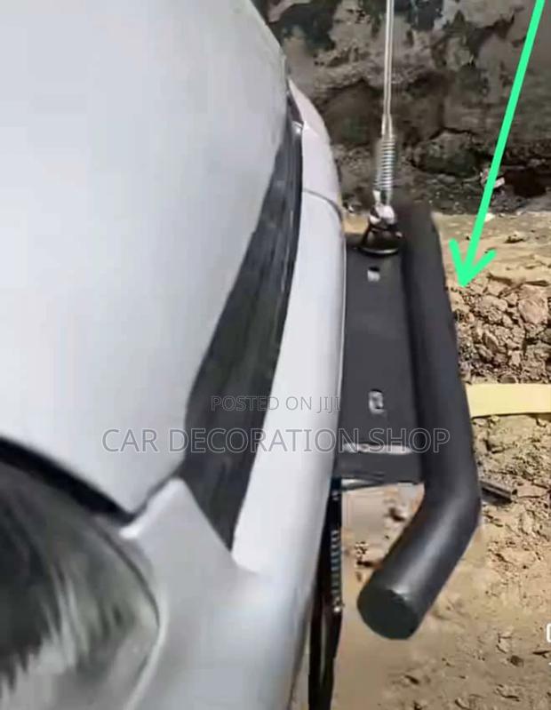 Metallic Bull Bar Holder 4 Aerials, Number Plate, Foglights - main view