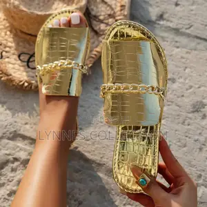 Chained Leather Sandals
