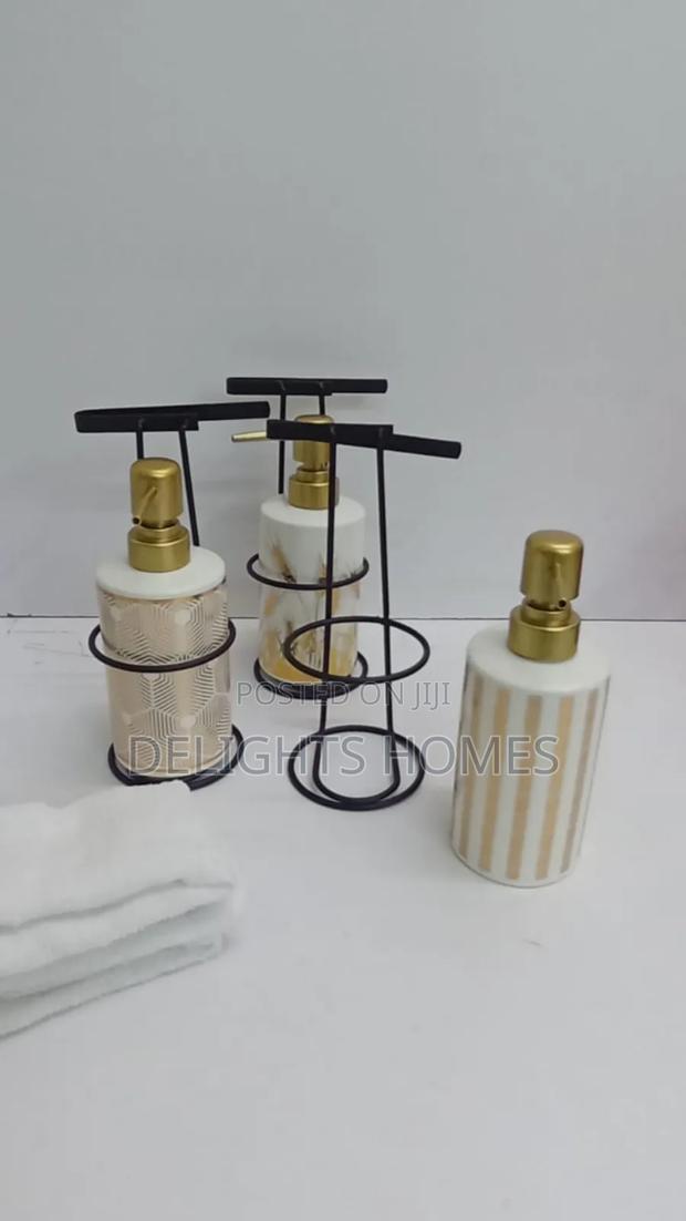 Ceramic Soap Hand Wash Dispenser-Alp - thumbnail 2
