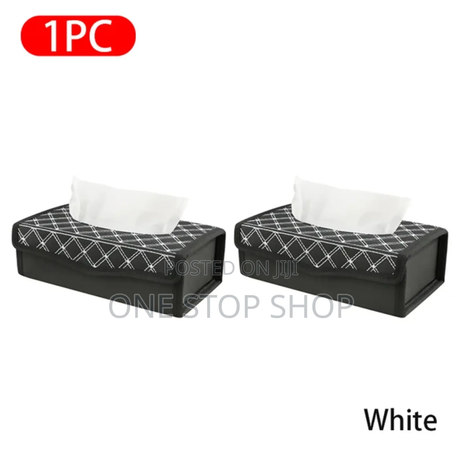Leather Saviette Holder With White Stitches