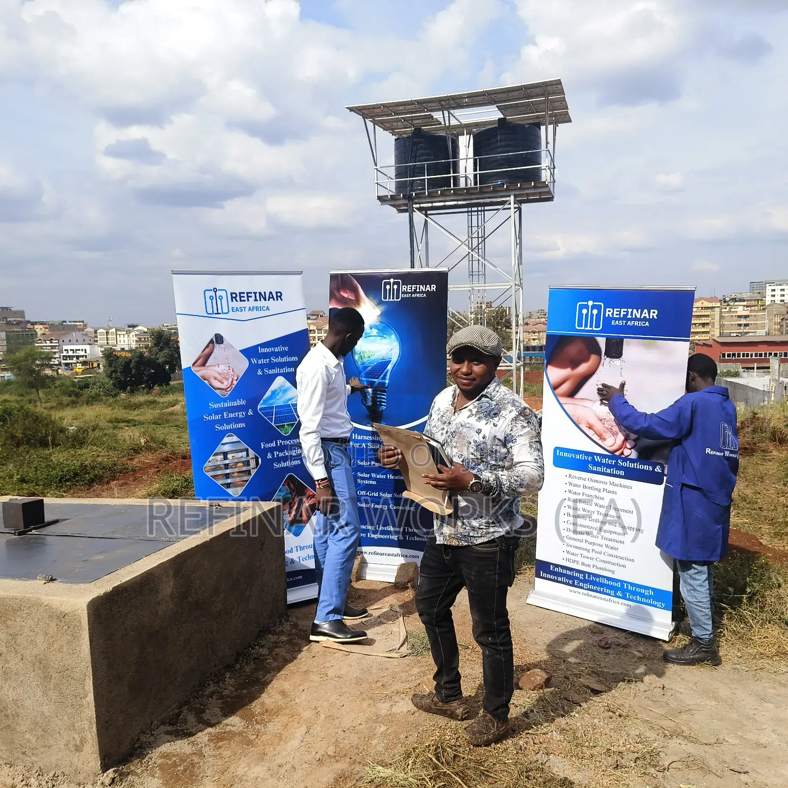 Water Tower Construction - Solar Pumping Borehole Services
